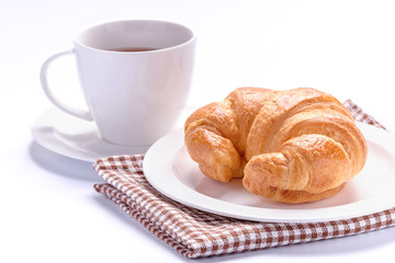 Coffee and croissant