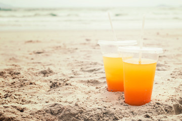 Orange juice in a glass