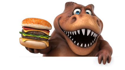 Fun Trex - 3D Illustration © Julien Tromeur