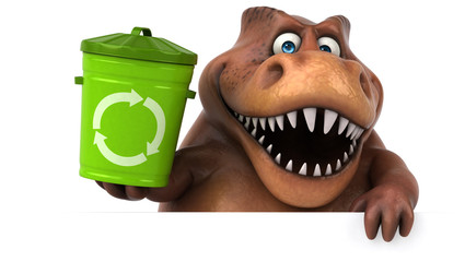 Fun Trex - 3D Illustration © Julien Tromeur