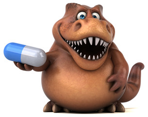Fun Trex - 3D Illustration © Julien Tromeur