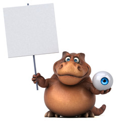 Fun Trex - 3D Illustration © Julien Tromeur