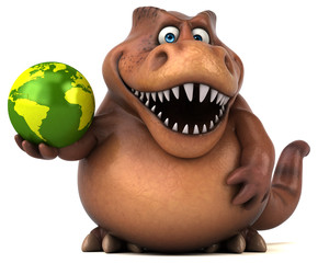 Fun Trex - 3D Illustration © Julien Tromeur