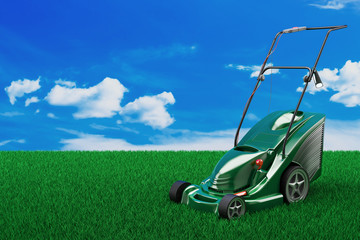 Grass lawn mower 3d