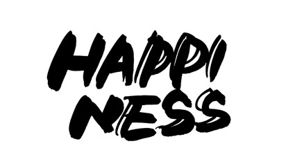 筆文字　HAPPINESS