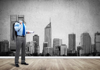 Fototapeta premium Man of engineering profession