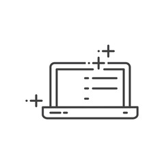 Labtop Advertisement, marketing icons