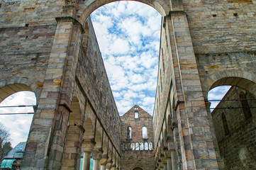 Monastery ruins in Paulinzella in Thuringia