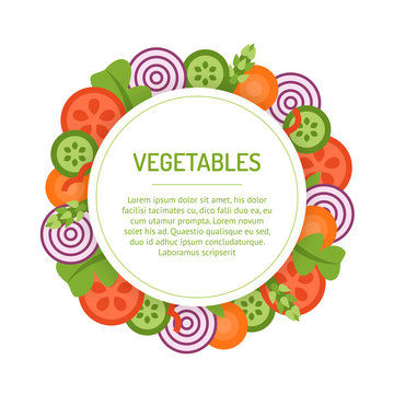 Round vegetable frame