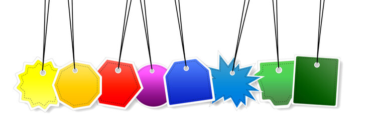 Concept of empty banner for sales promotion