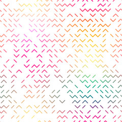 Random colorful waves on white background