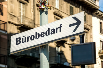 Obraz premium Schild 219 - Bürobedarf