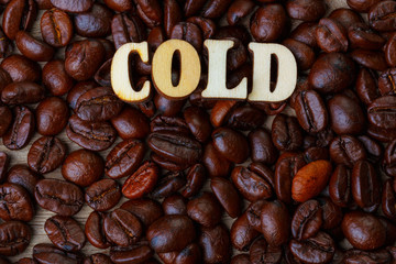 Coffee Bean WIth  Wood Alphabets