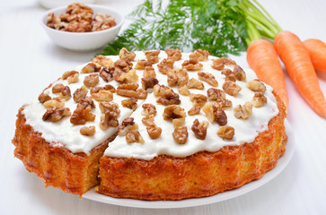 Homemade carrot cake
