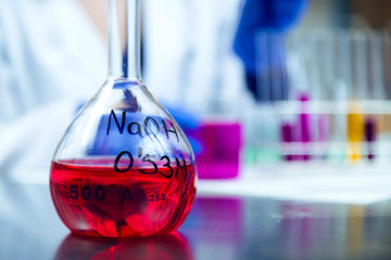 Close-up of microbiological laboratory equipments.