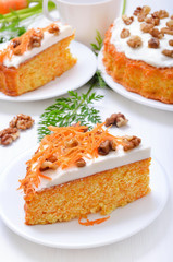Piece of carrot cake
