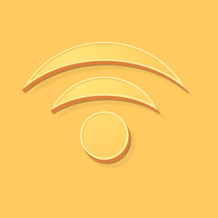 ikona vintage 3D z obrysem i cieniem © vempireart