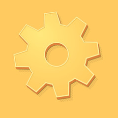 ikona vintage 3D z obrysem i cieniem © vempireart