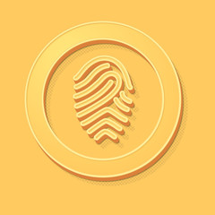 ikona vintage 3D z obrysem i cieniem © vempireart