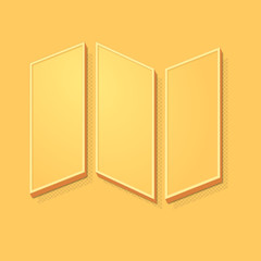 ikona vintage 3D z obrysem i cieniem © vempireart