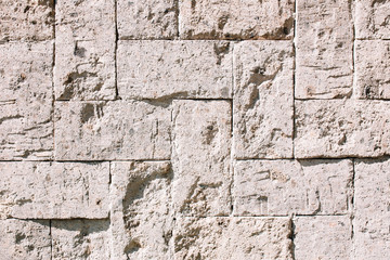 Close up of white brick texture, Bali
