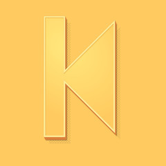 ikona vintage 3D z obrysem i cieniem © vempireart