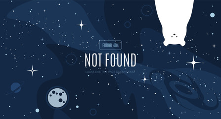 Vector flat cosmos design background © Premium_art