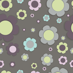 Vector background with flowers