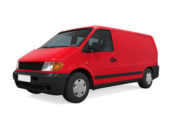 Delivery Van Isolated