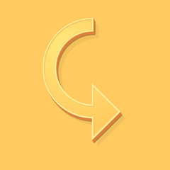 ikona vintage 3D z obrysem i cieniem © vempireart