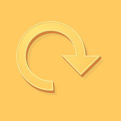 ikona vintage 3D z obrysem i cieniem © vempireart