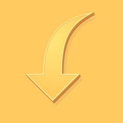 ikona vintage 3D z obrysem i cieniem © vempireart