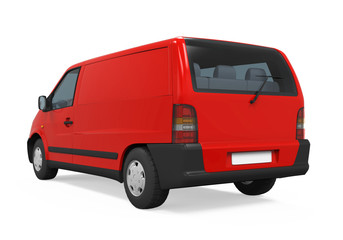 Plakat Delivery Van Isolated