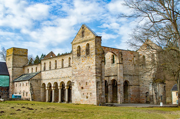 Fototapeta premium Monastery ruins in Paulinzella in Thuringia