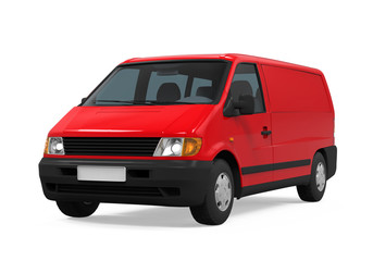 Delivery Van Isolated
