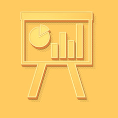 ikona vintage 3D z obrysem i cieniem © vempireart