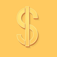 ikona vintage 3D z obrysem i cieniem © vempireart