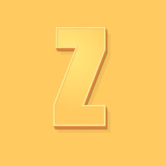 ikona vintage 3D z obrysem i cieniem © vempireart