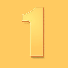 ikona vintage 3D z obrysem i cieniem © vempireart