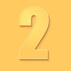 ikona vintage 3D z obrysem i cieniem © vempireart