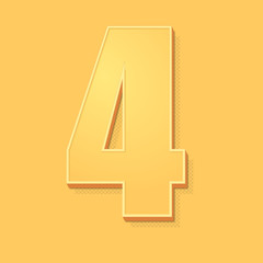 ikona vintage 3D z obrysem i cieniem © vempireart