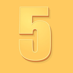 ikona vintage 3D z obrysem i cieniem © vempireart