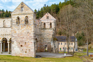 Monastery ruins in Paulinzella in Thuringia