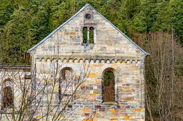 Obraz premium Monastery ruins in Paulinzella in Thuringia