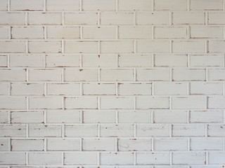 White brick wall background, vintage style