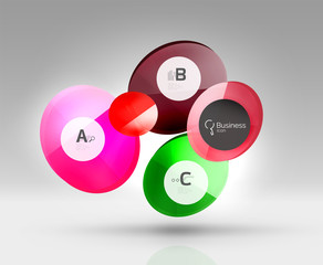 Circle abstract background