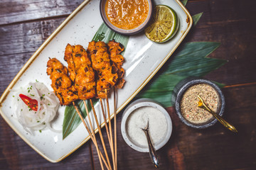 Shrimps on sticks japanese food