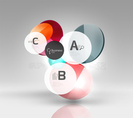 Circle abstract background