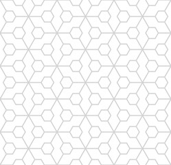 abstract geometric hexagon minimal seamless pattern print