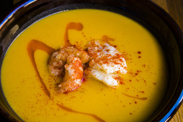 Seafood creamy soup
